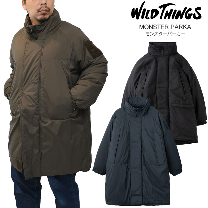 ワイルドシングス WILD THINGS 中綿ジャケット コート メンズ モンスターパーカー MONSTER PARKA WT252-10-Q4 2025AW【服】2511wann 【返品交換・ラッピング不可】_25WS