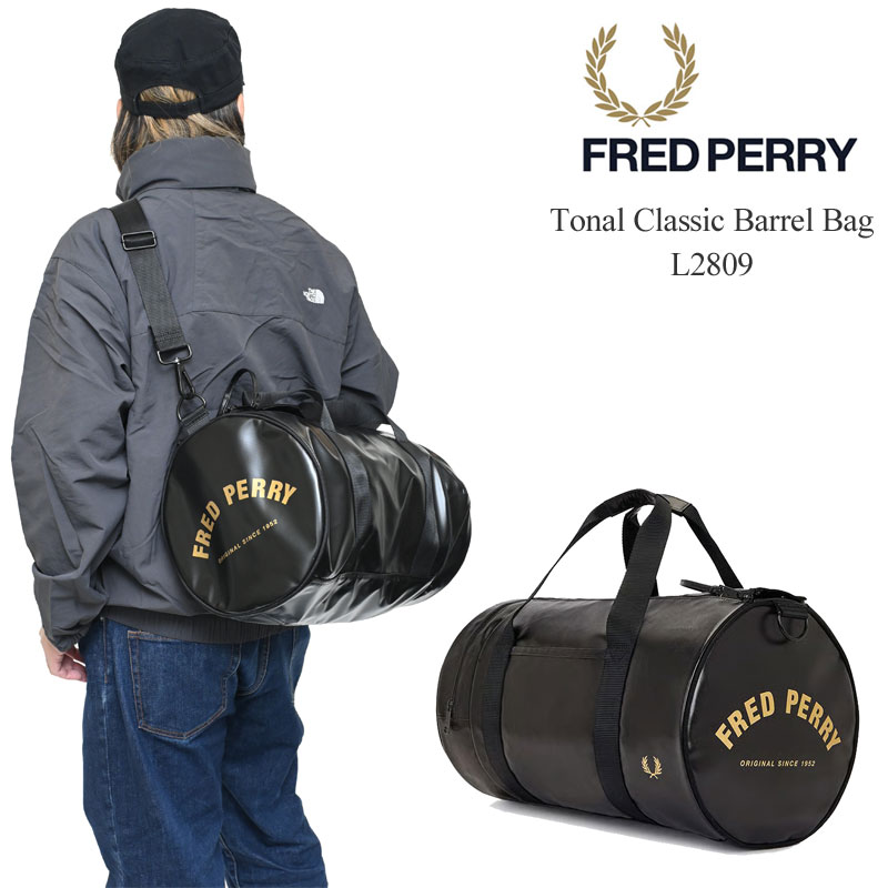 フレッドペリー FREDPERRY ショルダーバッグ レディース メンズ トーナルクラシックバレルバッグ Tonal Classic Barrel Bag L7260 2026SS【鞄】2602wann 【割引クーポン対象外】