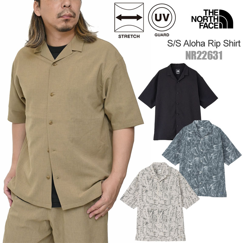 ザ・ノース・フェイス THE NORTH FACE 開襟シャツ 半袖 メンズ ショートスリーブアロハリップシャツ S/S Aloha Rip Shirt NR22631 2026SS【服】2604wann｜wanna do