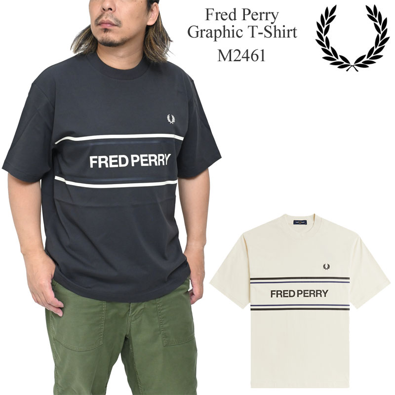 フレッドペリー FREDPERRY Tシャツ 半袖 メンズ グラフィックTシャツ Graphic T-Shirt M2461 2026SS sst【服】2606wann[M便 1/1]【割引クーポン対象外】｜wanna do