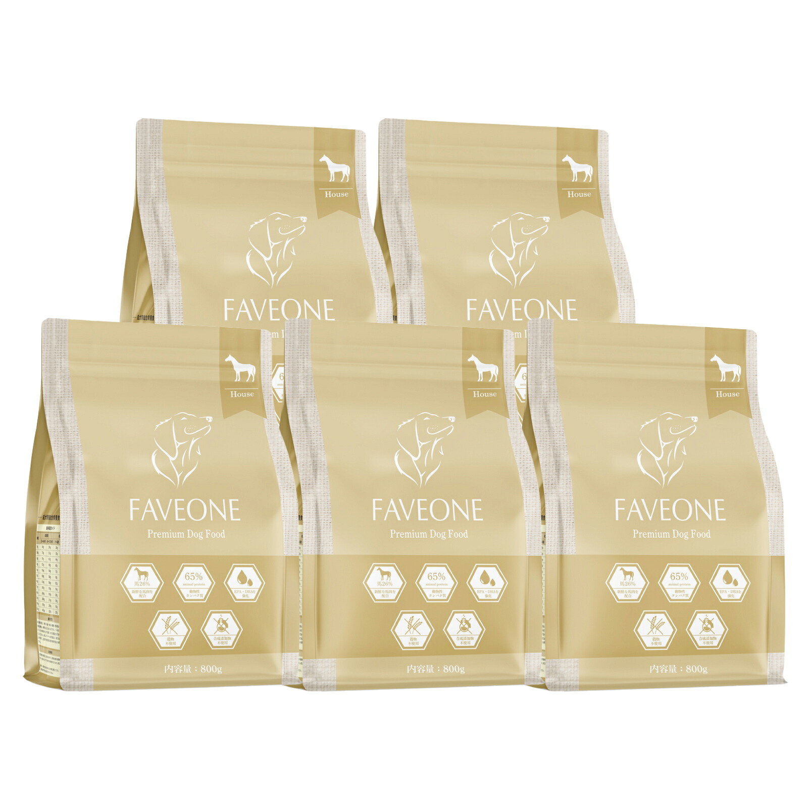 ＼最大20%OFFクーポン配布中／【公式】【5個セット】フェイヴワン FAVEONE ドッグフード 全犬種用 ホース 高タンパク ヒューマングレード グルテンフリー グレインフリー 筋肉 関節ケア 皮膚 腸内フローラ 毛並み 食いつき 馬肉 ペット おすすめ 送料無料