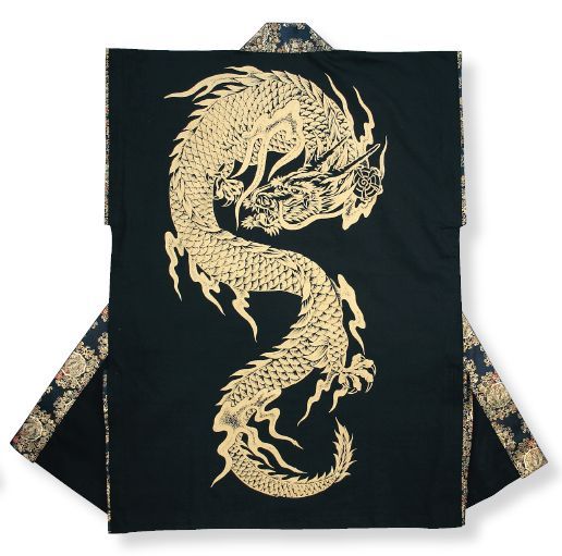 和太鼓衣装２０１５年売上No.1の袖無し法被【龍】　6567