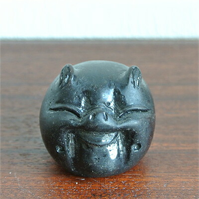 三足 豚 天然石 ソープストーン 置き物