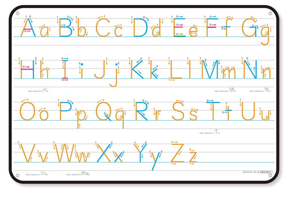 ★ P10倍 ＆ 11%OFF クーポン★ かるいアルファベット書き順ボード 学習 教材 英語 語学 学校　【受注生産のためキャンセル不可】｜ワンサカ支店 17,908円