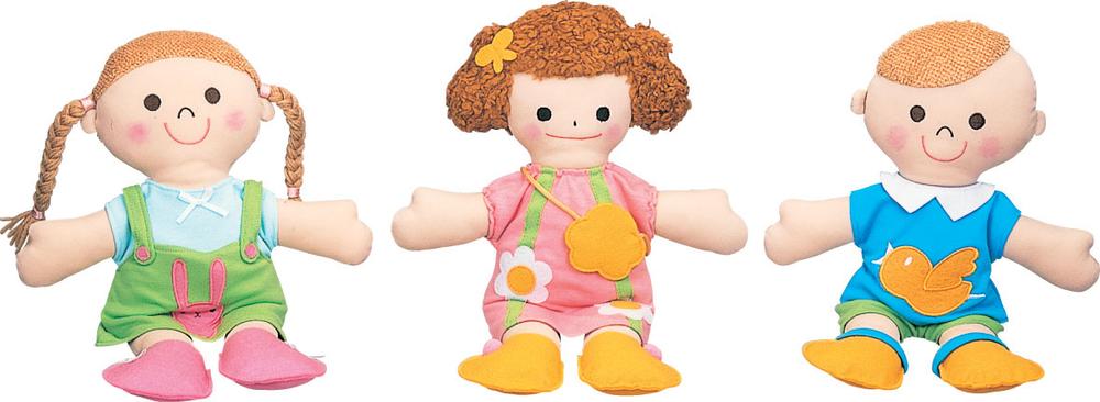 お人形セット、３体、お洋服 楽天市場】【送料無料】 布製 きせかえ人形あそびセット（3体組