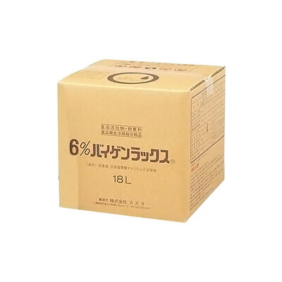 6%バイゲンラックス 18L ※注ぎコック無　除菌 消毒 殺菌 殺菌力 調理器具 床の殺菌 野菜の殺菌