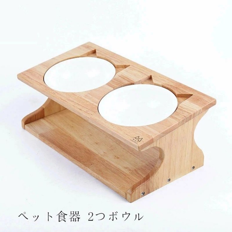 食器台 猫食器 ペット食器 ペットボウル 猫 小型犬 セラミックボウル 陶器 餌入れ 餌皿 理想的な高度 食べやすい 洗い安い 健康的 愛犬・愛猫 可愛いデザイン ご飯台 猫用 小型犬 無料