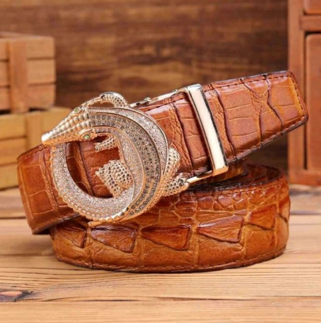 90s OLD vintage ベルト 本革 レザー クロコダイル ブラウン 90s OLD vintage ベルト 本革 レザー クロコダイル ブラウン 90s