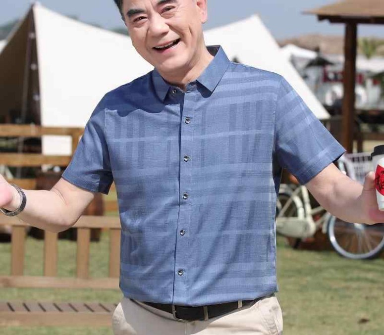 メンズ かっこいい しぶい 高齢 イケおじ オシャレ 肌 優しく 通気性お父さん 半袖 シャツ チェック柄 ビジネス カジュアル シャツ 男性 夏 トップス｜ワンステークス