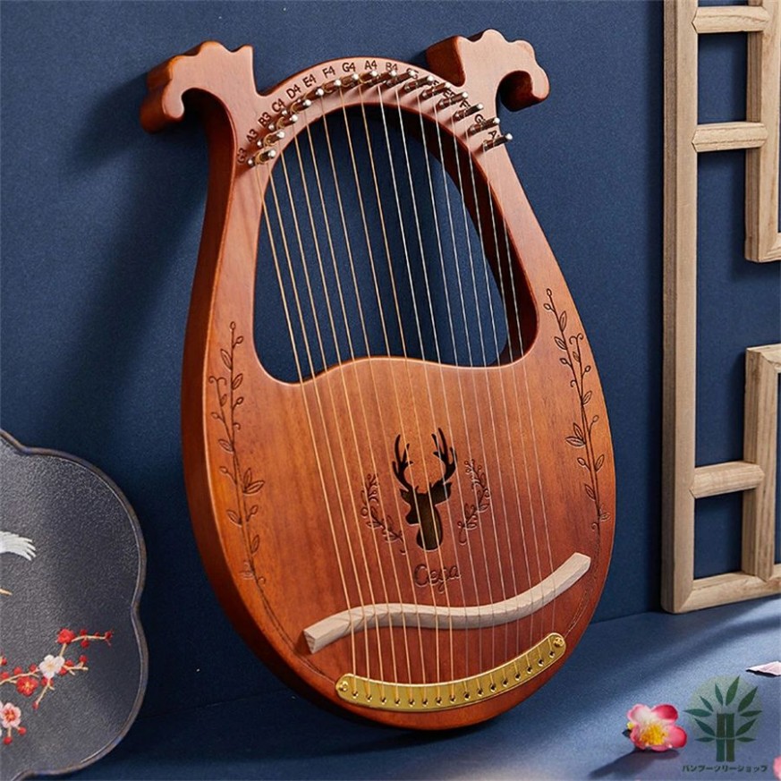 ハープ 竪琴 アジア民族楽器 オブジェ インテリア雑貨 アンティーク弦楽器 伝統 ハープ 竪琴 アジア民族楽器 オブジェ インテリア雑貨