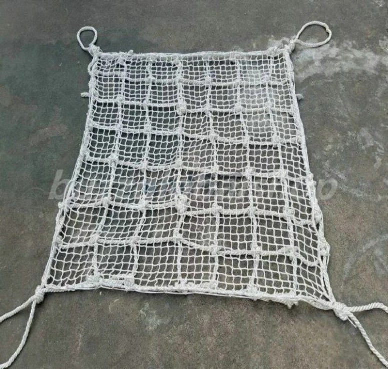 つり網安全網二重つり網多機能 1.5m×1.5m ベルト幅4cm マス目3.5cm ポリエステル+ナイロン製 使用荷重400kg