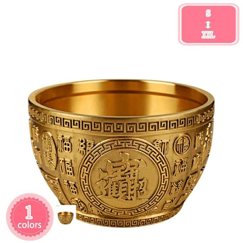 楽天市場】宝鉢 風水宝盆 聚寶盆 置物 銅製 風水グッズ 幸運