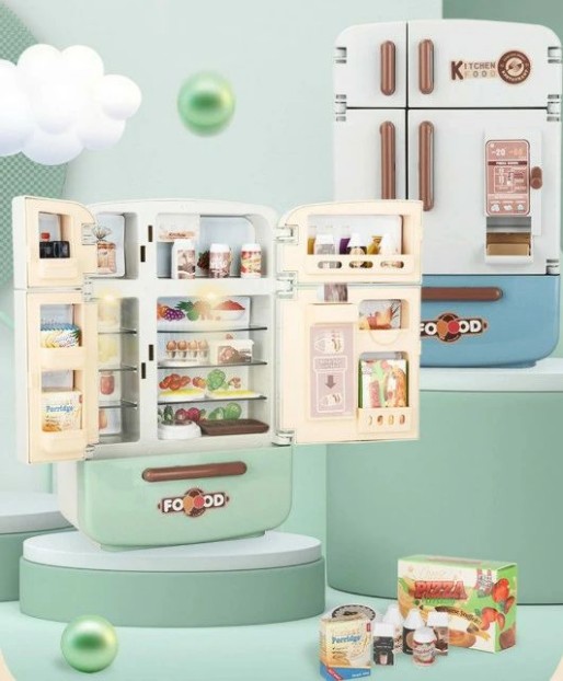 楽天市場】冷蔵庫 おままごとセット 17点セット 4ドア左右開き 自販機