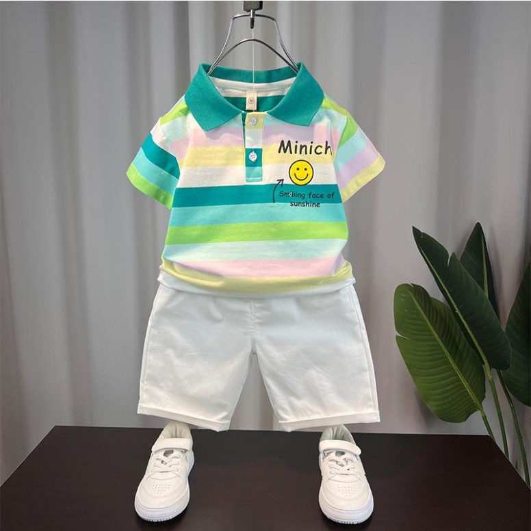 キッズ ファッション 男の子 かわいい おしゃれ かっこいい 韓国 子供服 高級 半袖 Tシャツ ポロシャツ 薄手 半袖 夏 アルファベット パンツ トップス ボトムス セット