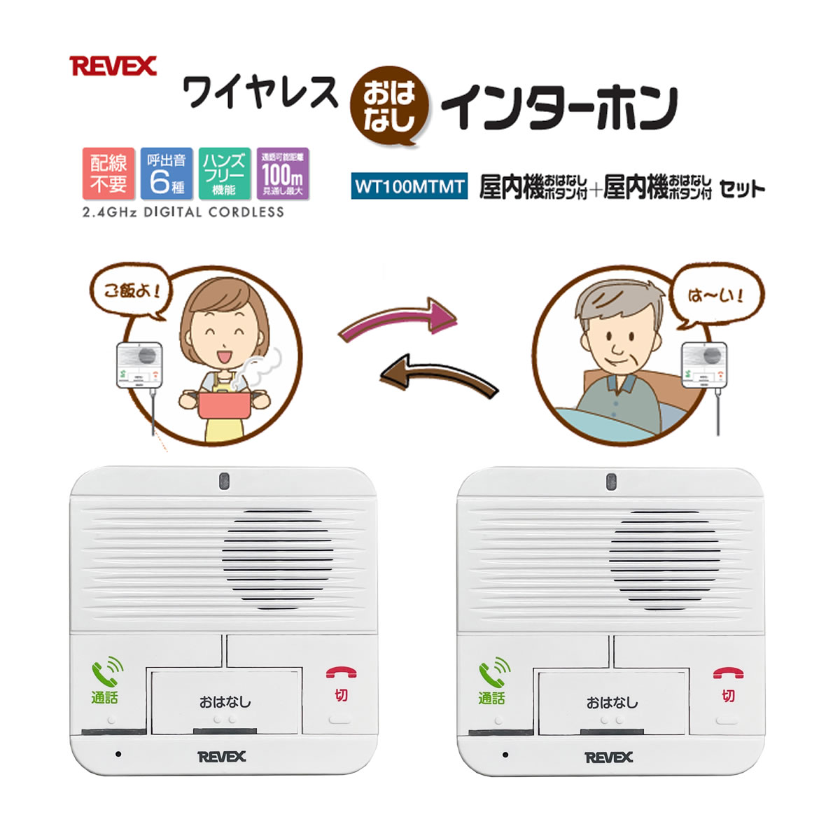 ワイヤレストーク　室内セット　新品未使用 アウトレット特価 インターホン ワイヤレス 介護用品 工事不要