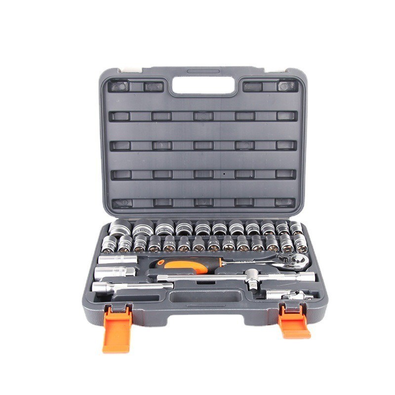 ソケットレンチセット 32PCS 1/4インチ 車レンチ スリーブ ラチェットレンチ ソケットドライバー組み合わせ 車 バイク 整備 ツール