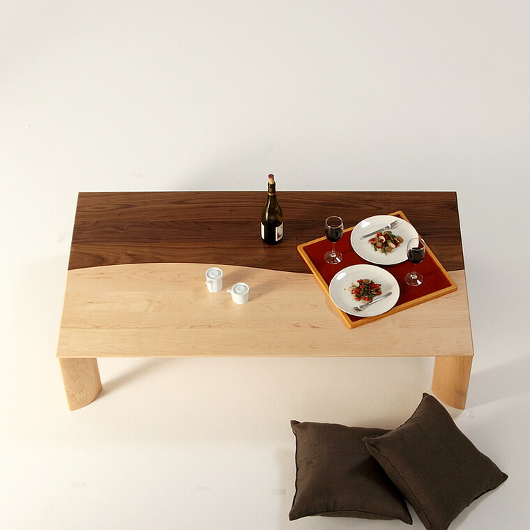 楽天市場】ローテーブル 幅900cm～幅1800cm ハードメープル材