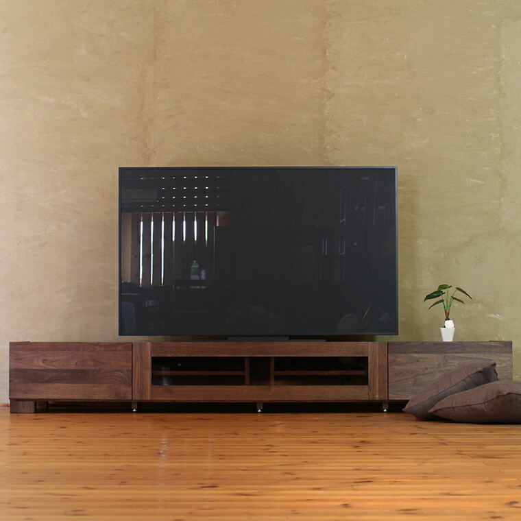 滋賀引取【ICHI テレビボード240cm】ウォールナット材 テレビ台 ICHI テレビボード 240cm ウォールナット材 mufactory | 福岡県
