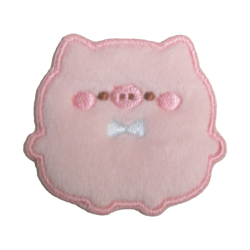 アルベロベロ　チュニック　ジャケット風　刺繍ワッペン　ブタさん アルベロベロ チュニック ジャケット風 刺繍ワッペン ブタさん