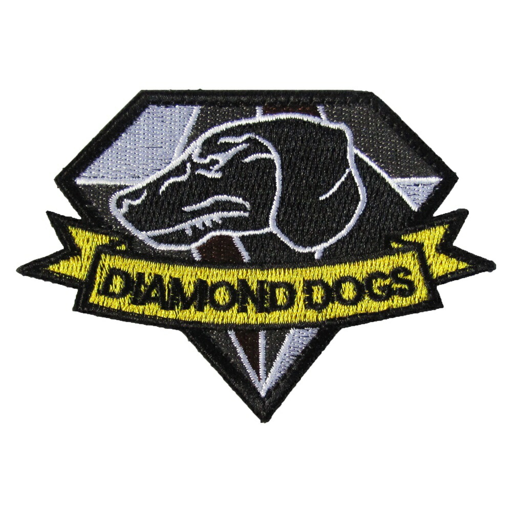 楽天市場 ベルクロワッペン メタルギアソリッド Fox Hound 楕円型 金 縦8 5cm 横6 3cm Onamomizu House
