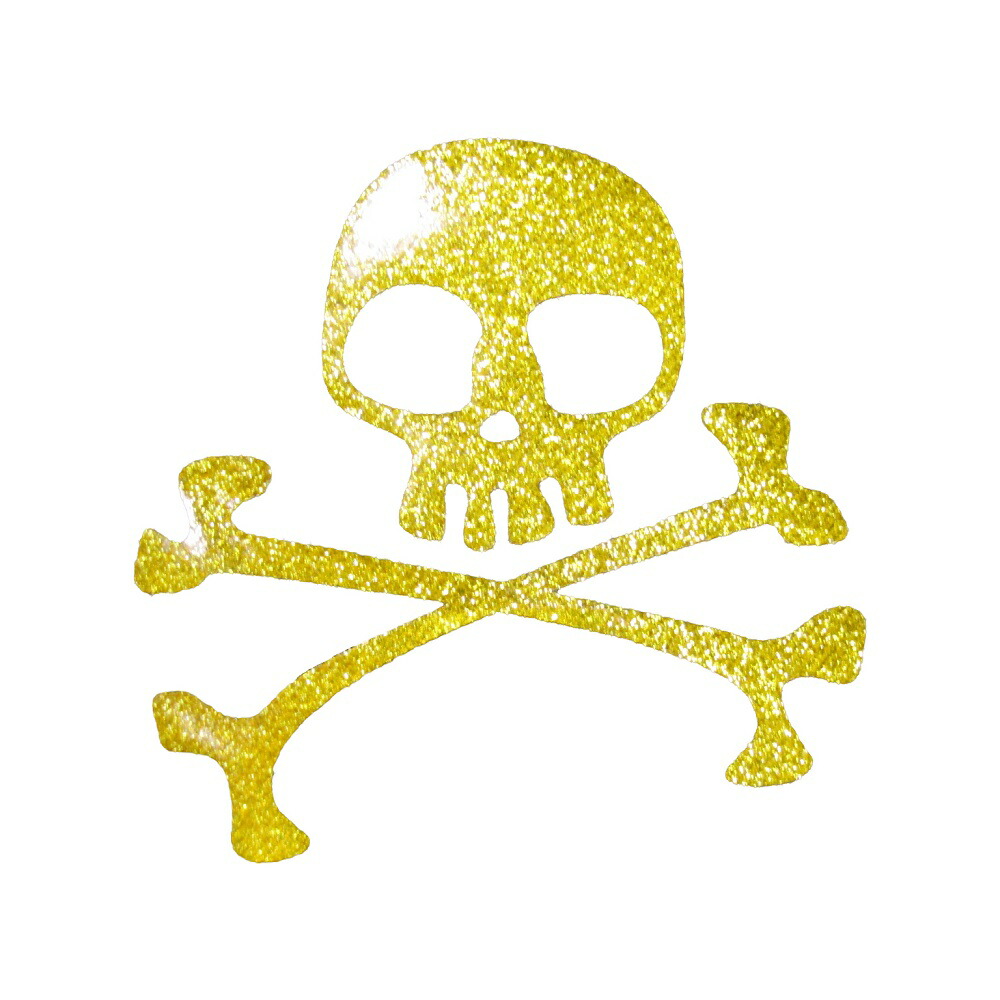 楽天市場】アイロンプリントシート スカル 2 ブラック 縦 4.8cm