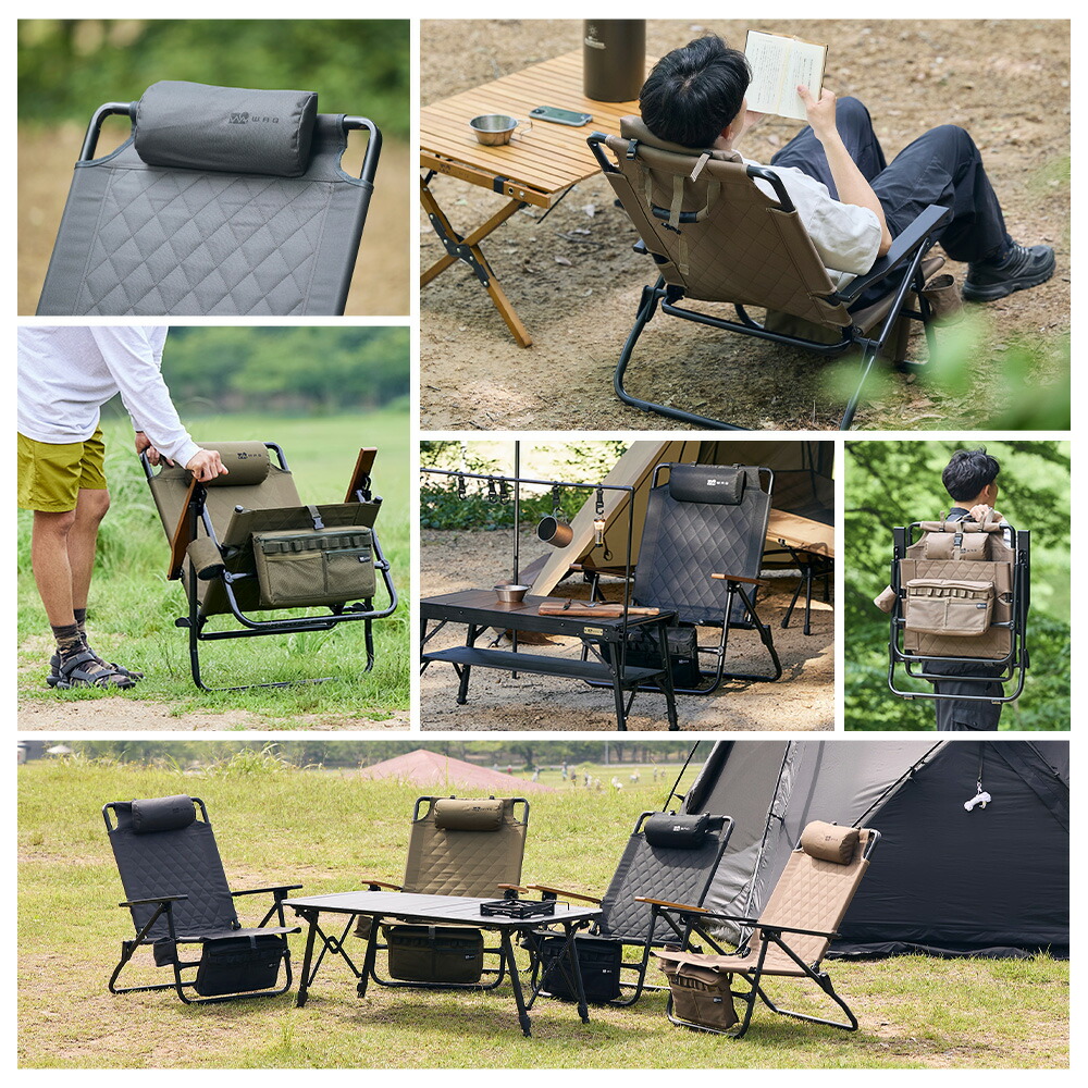 WAQ Reclining Low Chair リクライニングローチェア WAQ-RLC1