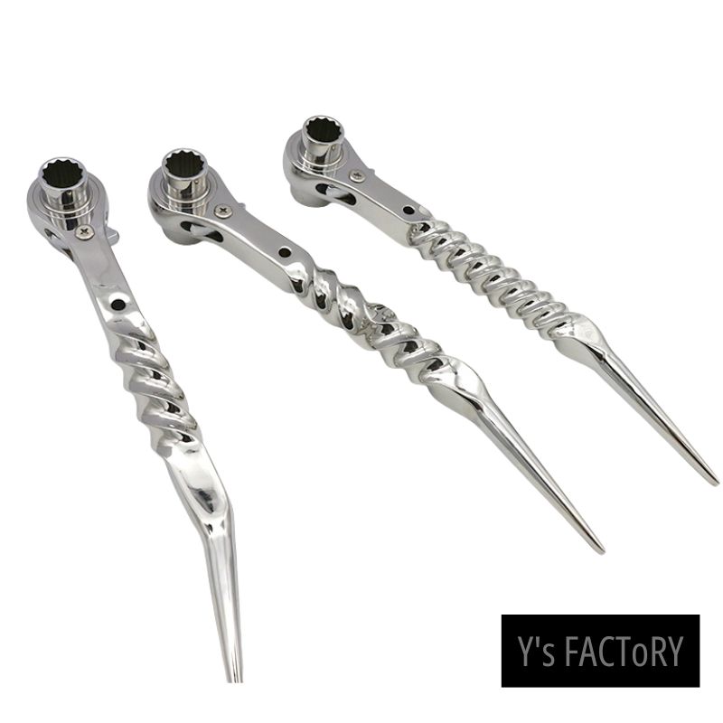Y\u0027s FACTORY ワイズファクトリー SUSラチェット 極太捩じり ステンレス鋼製 耐久性威風堂々たる やり方物の具 ステンレス鋼製 やり方物の具 御前上等ブランド名 受注生み出すこと 寸法押さえる クリスマス差し上げ物 差し上げ物 技術者 総磨き