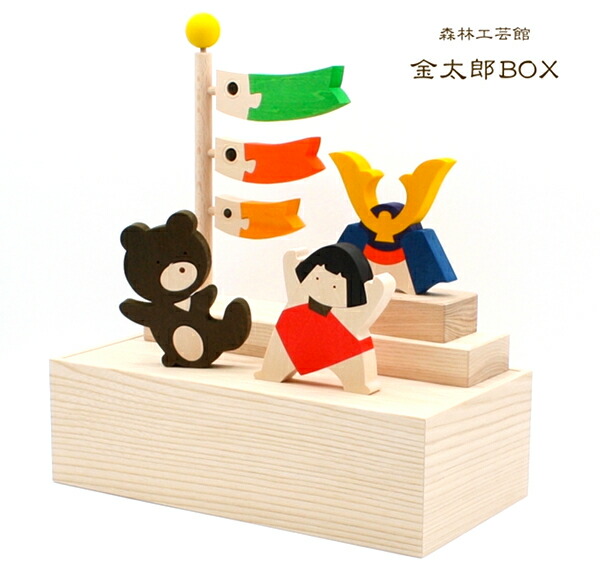五月あやつり人形 金太郎ボックス席 パウダーコンパクト 五月あやつり人形 木製 五月飾りつけ 初節句 差し上げ物 鯉のぼり 兜 金太郎