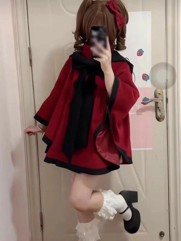ポンチョコート ロリータ シュロの葉 冬服 ケープ ポンチョ レディース 上衣 遊撃手厚地の外套 遊撃手丈 アウター 小っちゃい 好いたらしい 学習者 通学 通い 着痩せ 御姉さん 秋 冬 お召しもの 防寒 オシャレ パステル色の たわい無い着心地 生あたたかい ふんわり 心地よい  S M L dg631m4m4x0