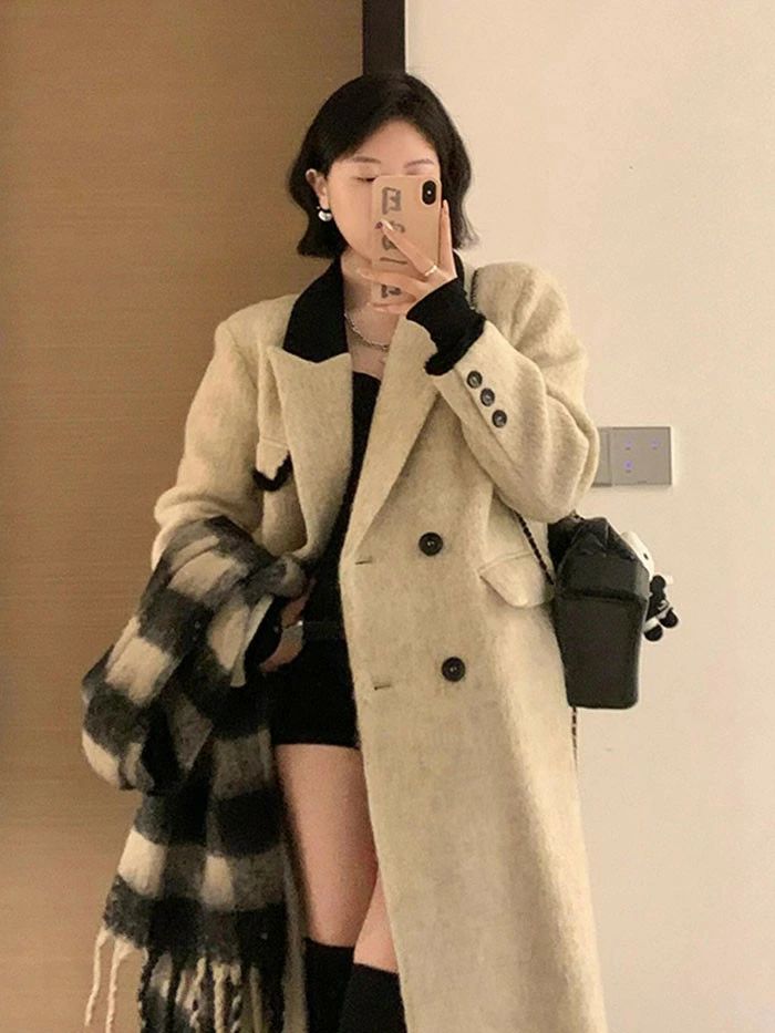 【2点600円割り引き】チェスターコート レディース ミディアムコート ロング厚地の外套 コクーンコート 小っちゃい 秋 冬 冬服 定番 生あたたかい あったか ロング チェスター 厚地の外套 心地よい 分かりやすい フォーマル アウター 韓国 成年者 ベージュ de013n1n1c6