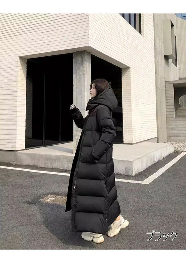 【2点600円割引】ダウンコート レディース ダウンジャケット 90％ダウン Aライン 帽子付き フード 母親 大きいサイズ 黒 ブラック 厚手 冬服 防寒着 おしゃれ S M L きれいめ 着やせ 20代 30代 40代 50代 60代 秋 冬 bg096zezec6