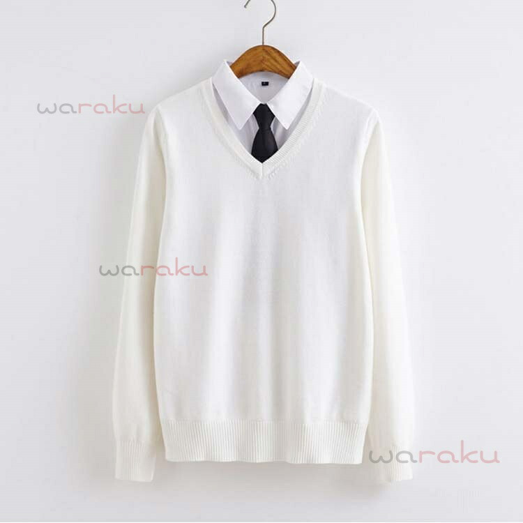 【2点600円割引】ニットセーター 長袖 綿100% 男女兼用 学生服 中学生 JK 送料無料 Vネック 高校生 無地 学校 制服 学生服 スクールセーター スクール 男子 女子 無地 レディース メンズ コットン 男子高生 入学 通学 秋 冬 春 夏 制服