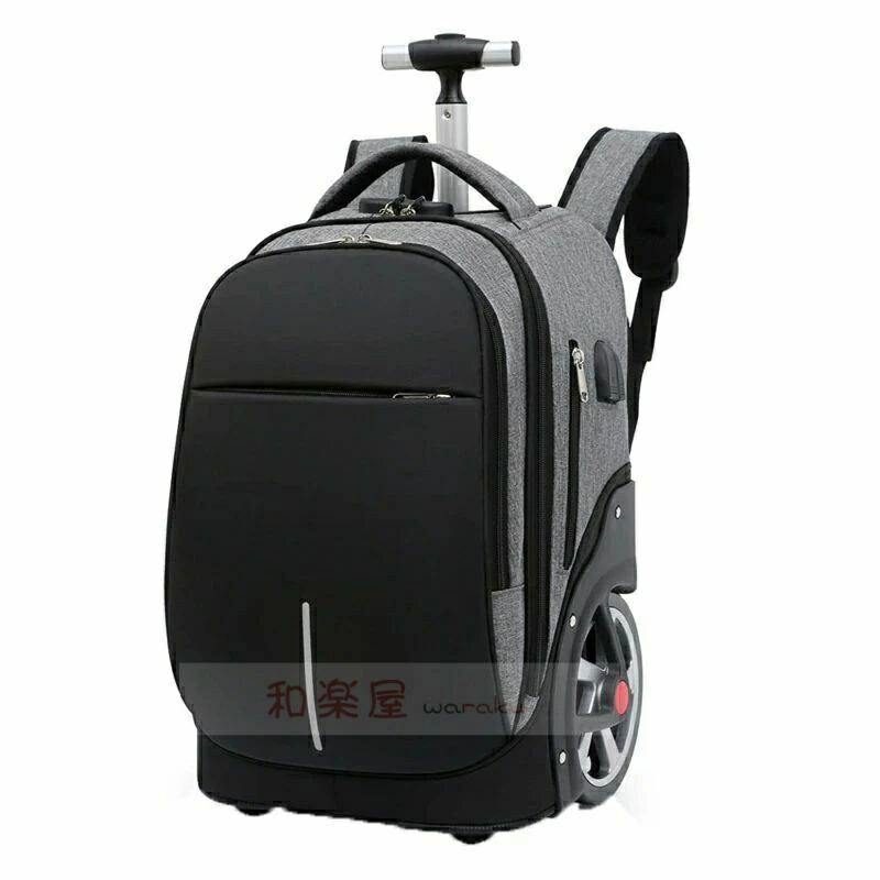 【2点600円割引】通学 通勤 撥水加工 PC収納 静音 3way ビジネス 2泊3日 旅行バッグ キャスター付きリュック 人気 キャリーリュック 機内持ち込み