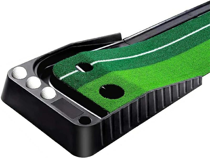【2点600円割引】パターマット ゴルフ練習パット ボール止め スーパーベントパターマット トレーニング用具 パッティング練習 パター練習 ゴルフ練習 パッティングマット スイング練習 自動返球 人工芝 パター技術向上 折り畳み 収納しやすい