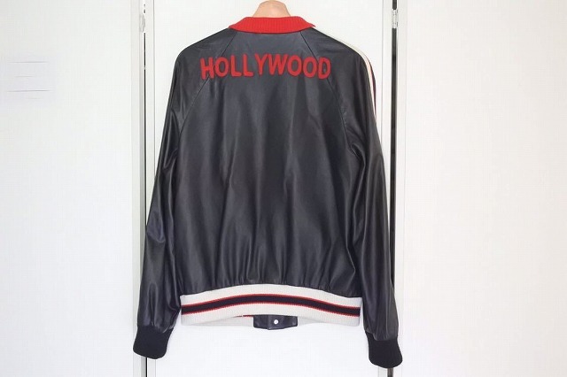 Used 中古品 送料無料 美しさ品 Gucci グッチ Hollywoodアップリケ アームサイドロゴ レザージャケット メイウェザー 50 メンズ 18ss 中古 美品 Rcp Asoreuma Org