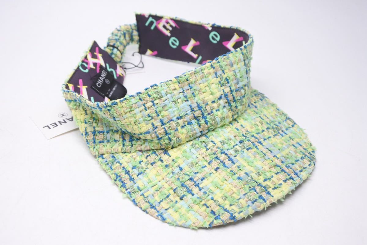 ○日本正規品○ USED 中古 CHANEL シャネル サンバイザー ツィード