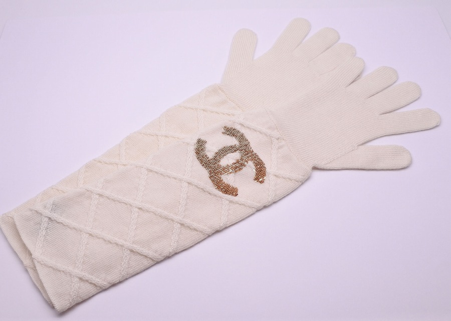 楽天市場】極美品◎CHANEL シャネル カシミヤ100％ ココマーク刺繍