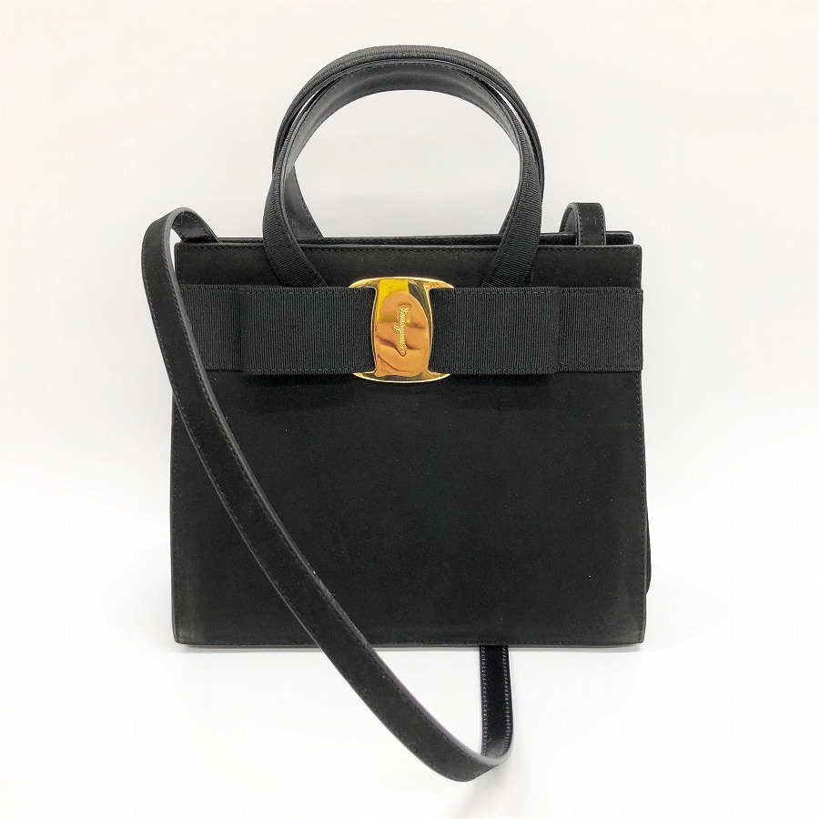 楽天市場】フェラガモ 2WAYバッグ ミニバッグ がま口 ヴァラ 型押し