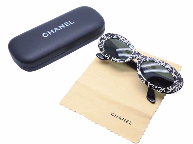 激安通販の CHANEL シャネル ヴィンテージ サングラス ココマーク 総柄