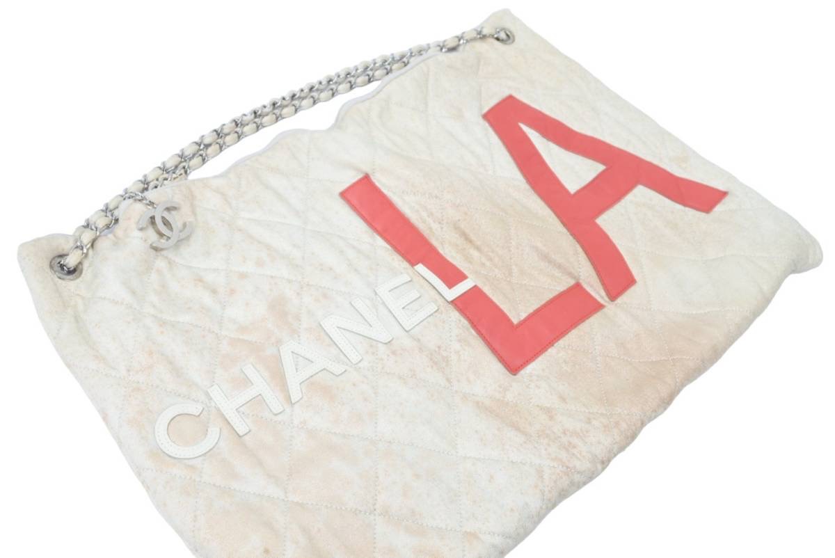 CHANEL シャネル LAクルーズライン コットンキャンバス レッド 中古 12