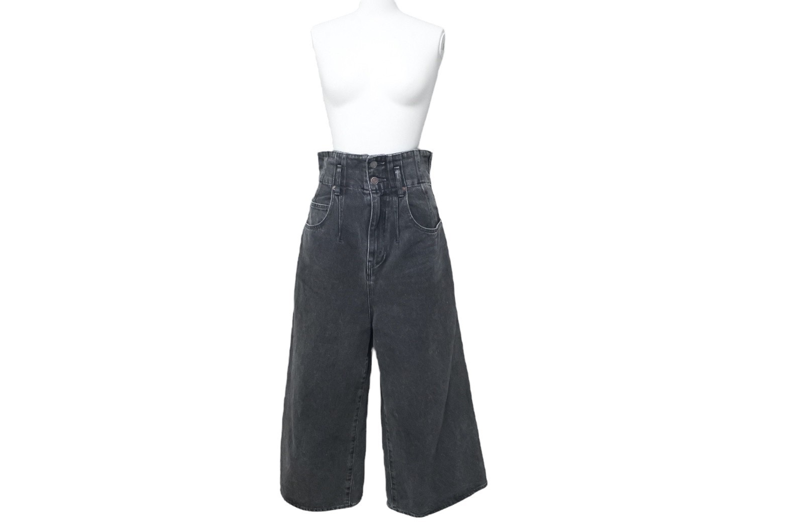 Celine ハイウエスト ジャンボ ジーンズ デニム 2N636947F ダークグレー 25 (186192