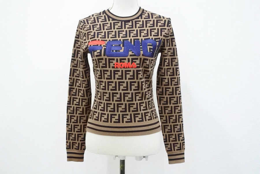 楽天市場】FENDI スウェット トレーナー ズッカ柄 裏起毛