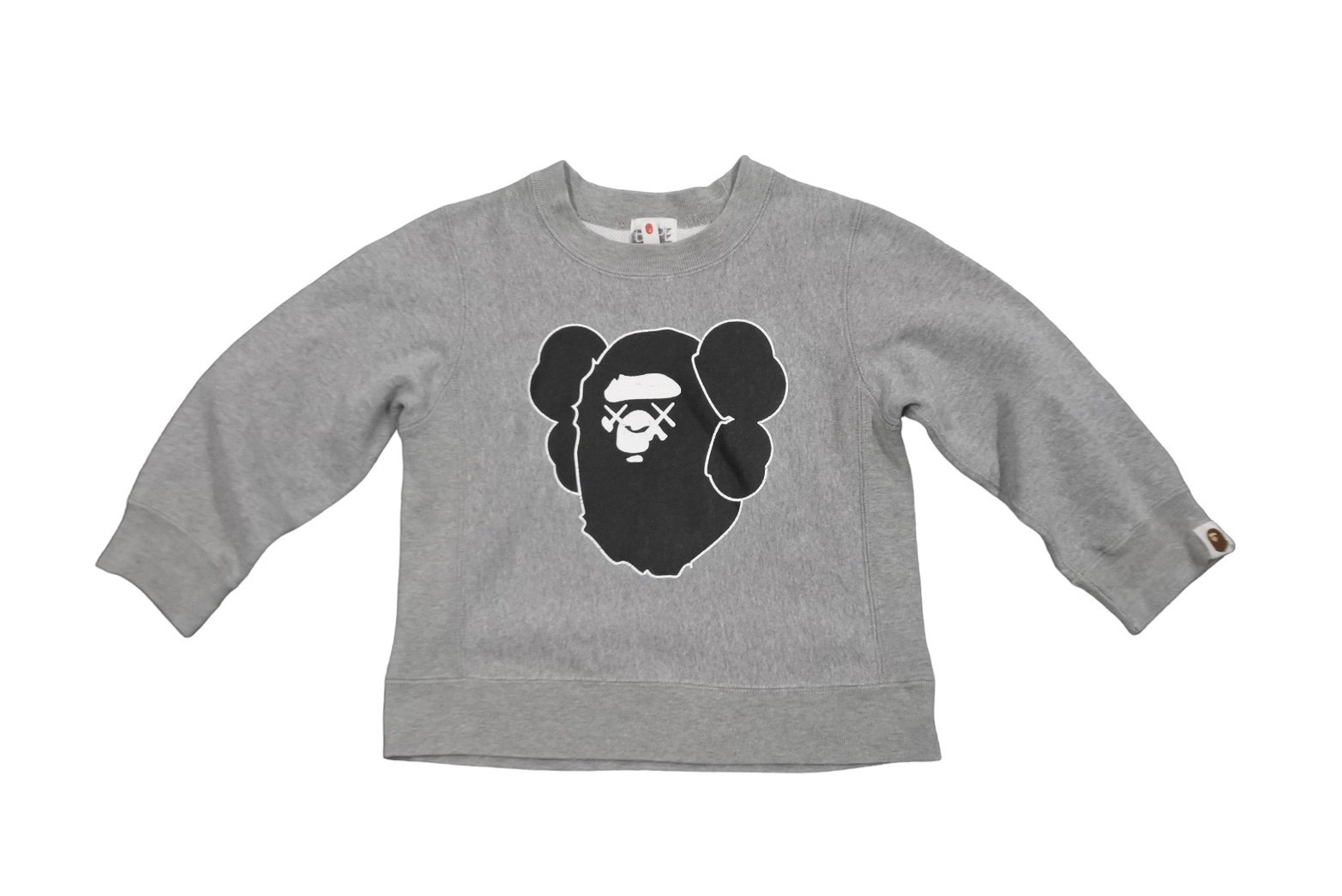 アベイシングエイプ スウェット ビッグサル顔 A BATHING APE トレーナー スウェット FACE CREWNECK SWEATSHIRT