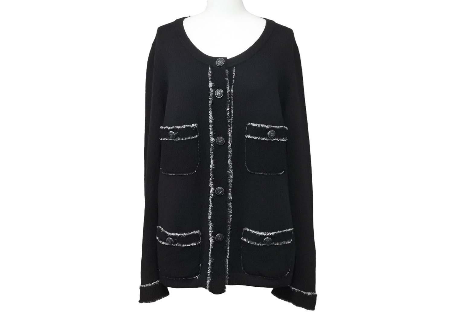 Chanel ココマーク ラメ ニット カーディガン P56694 マルチカラー 36 (186636