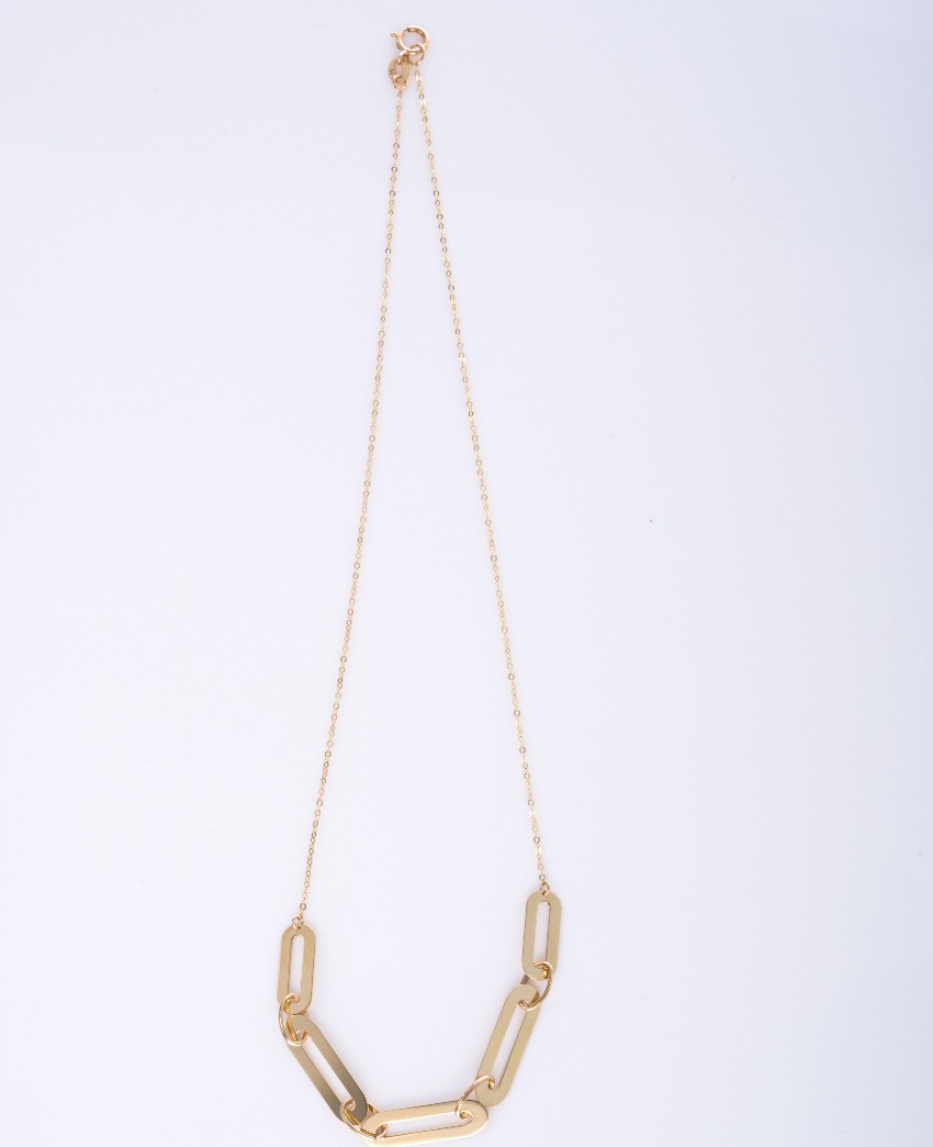 HERA ネックレス・チョーカー Paper Clip Combi Chain Necklace ペーパークリップ コンビチェーンネックレス 14K H-CL-N-003 ゴールド K14ゴールド S（新品、未使用）ランク H-CL-N-003