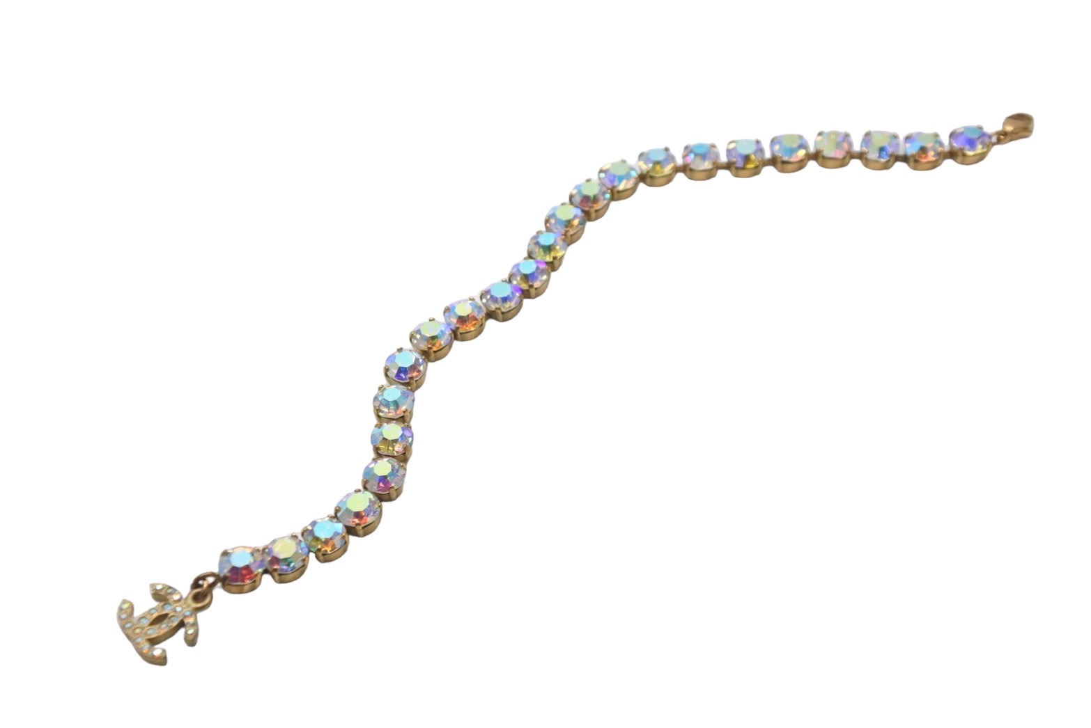 美品 CHANEL シャネル ブレスレット ココマーク フリンジ 95A 希少 美