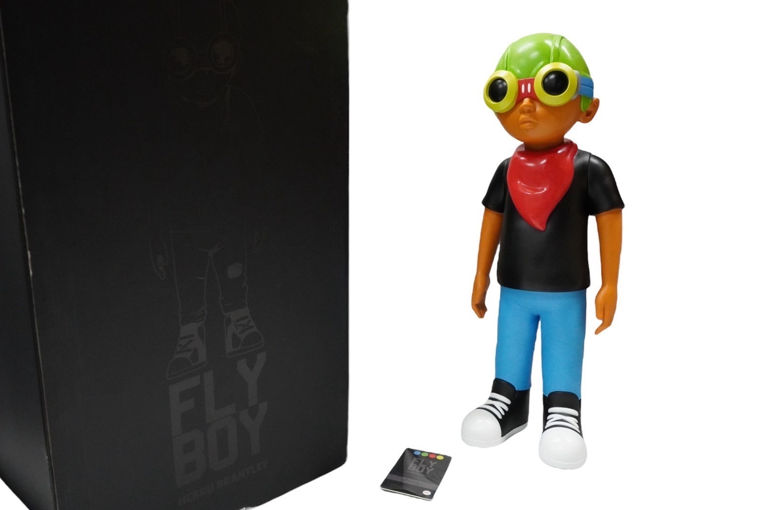 極美品 HEBRU BRANTLEY へブルブラントリー マインドスタイル フライボーイ ブラックTシャツ フィギュア 中古 57599|Warashibe_Casanova