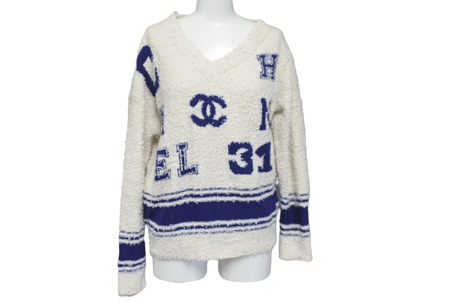 ★CHANEL タートルネック セーター ココマーク パープル サイズ 38 CHANEL 【超美品】シャネル ココマーク ハーフジップ ニット