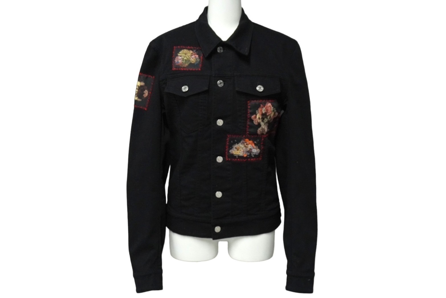 dior homme rose ワッペンデニムジャケット Dior HOMME ディオールオム ROSESワッペンデニムジャケット
