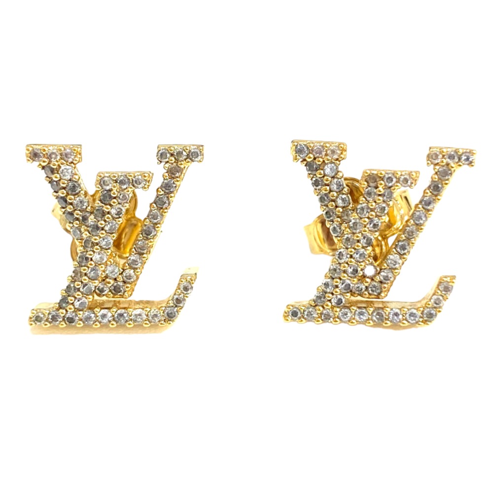 極美品✨　ルイヴィトン　ピアス　アイコニック　ストラス　M00609 849 楽天市場】Luis Vuitton ルイヴィトン ピアス ゴールド LV アイ